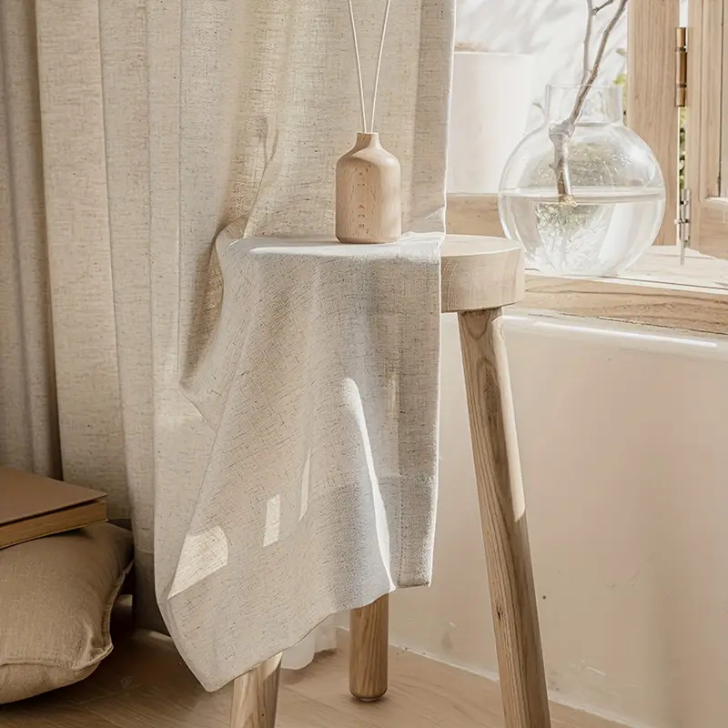Linen Curtains Simple Style - 2